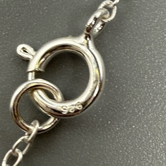 Sterling Silver Circle of Hearts Necklace - Picture 5 of 7